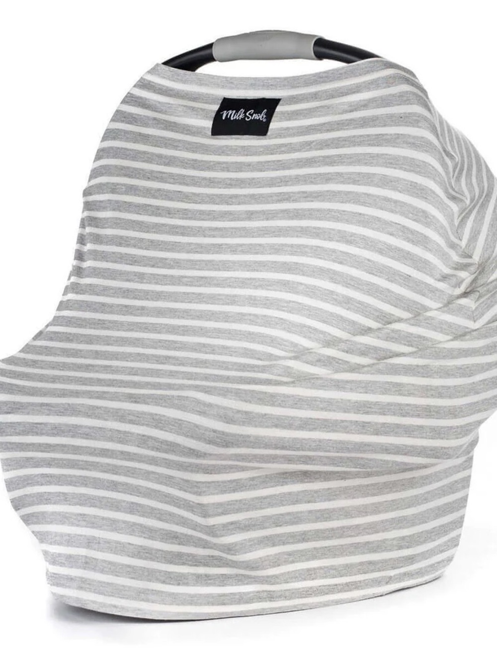Milk Snob Grey & White Striped Multi-Use Kids Cover